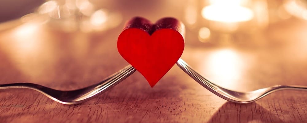 fouchettes coeur saint-valentin