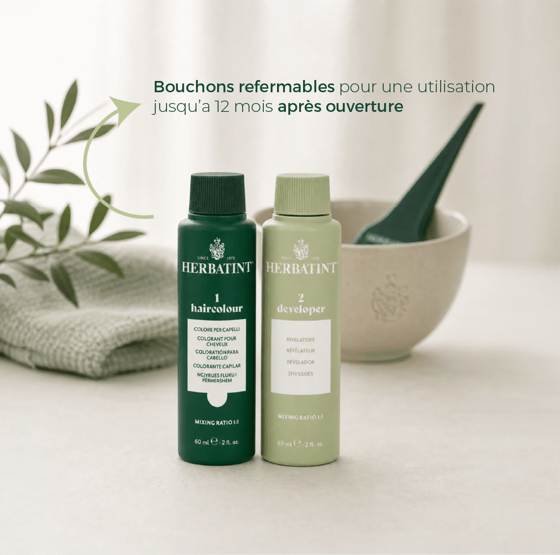 Coloration châtain cendré intense - 4NC - Phytoceutic