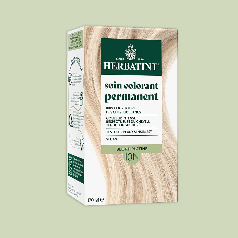Coloration blond platine - Herbatint 10N