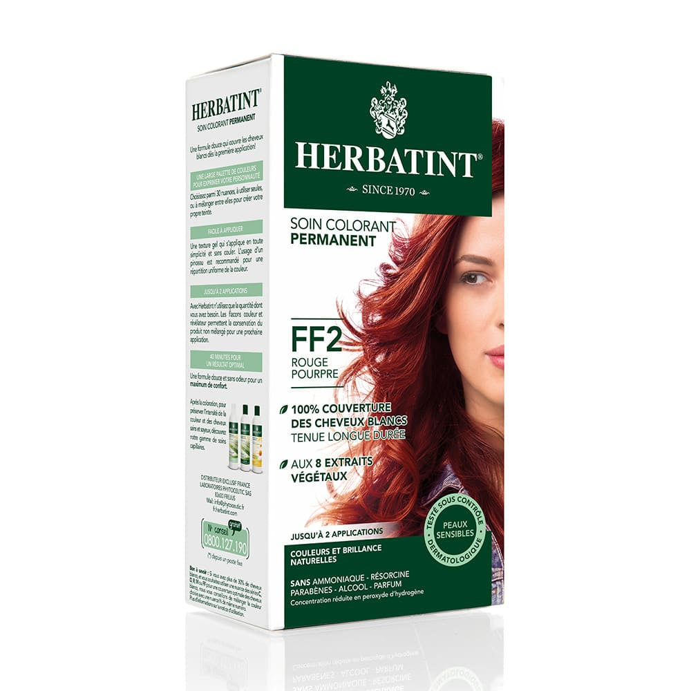 Coloration Cheveux Herbatint FF2 Rouge pourpre